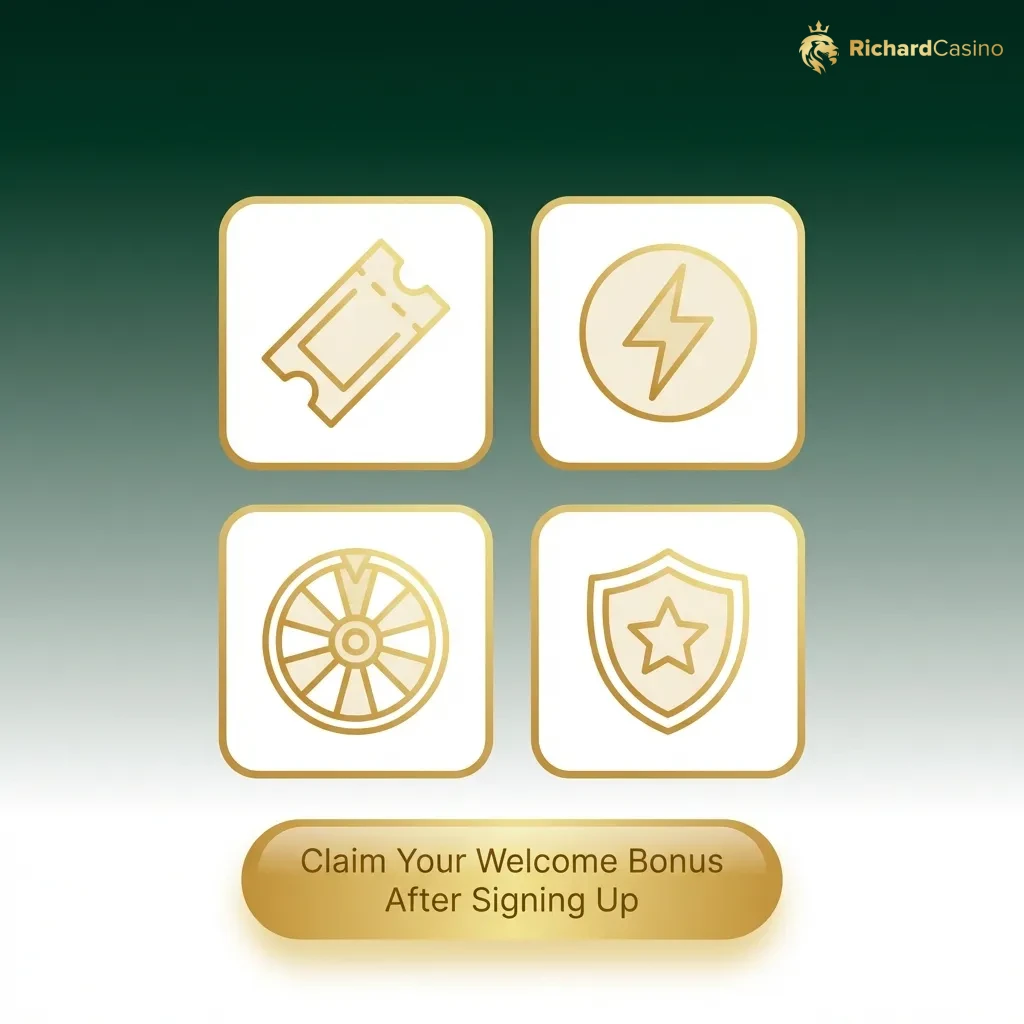 Australian casino welcome bonus page showing deposit offers for pokies and sports betting with wagering requirements