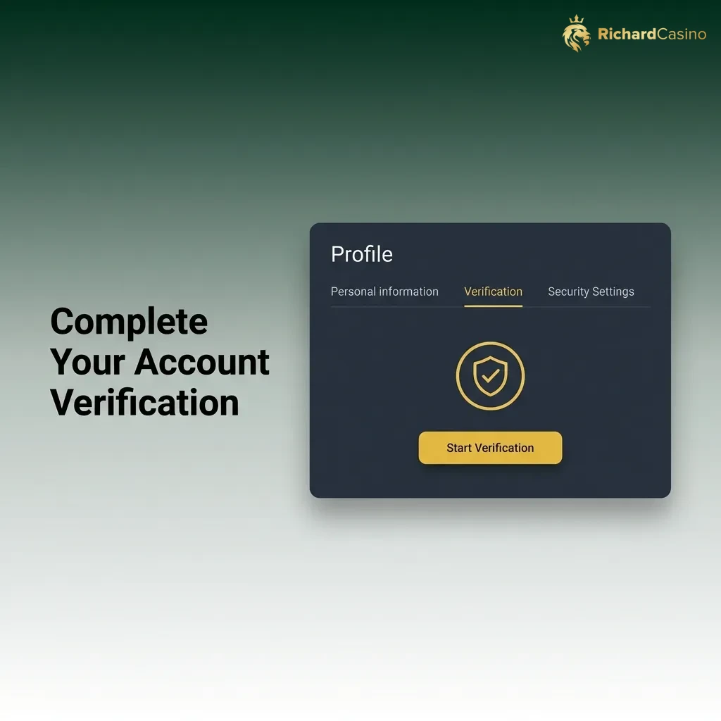 Account verification process showing ID submission, address proof, and payment method confirmation for Australian gambling compliance