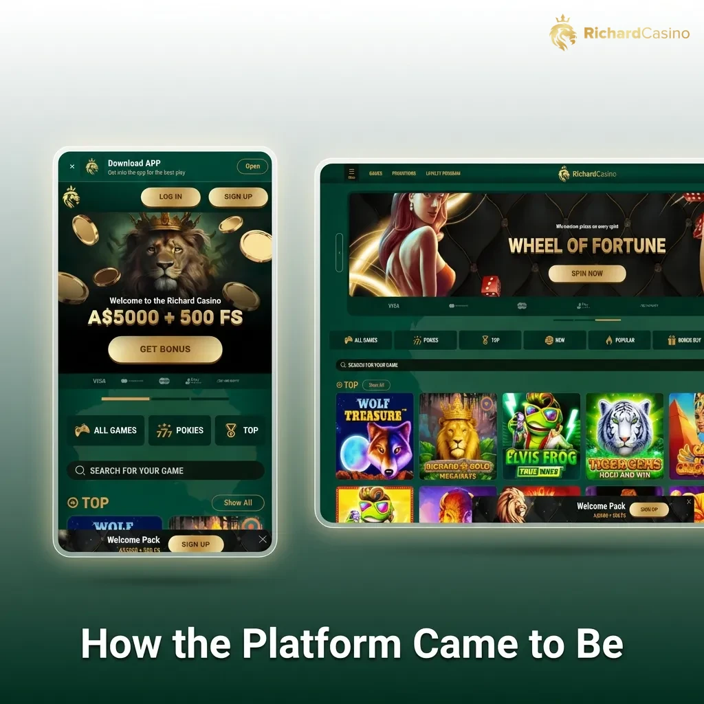Richard Casino platform founded in 2017 by entrepreneur Richard Lyons, headquartered in Curaçao with Australian market focus