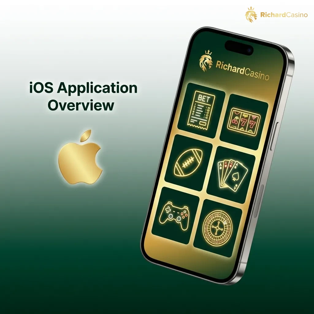 iOS betting app interface showing sports and casino games available for iPhone and iPad with iOS 11.0 or higher
