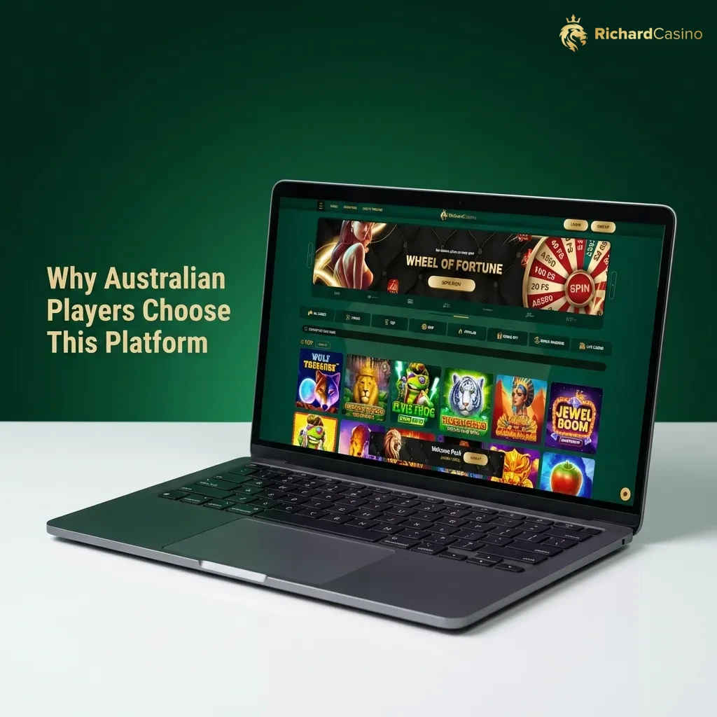 Australian sports betting and casino platform interface showing secure login and mobile app features